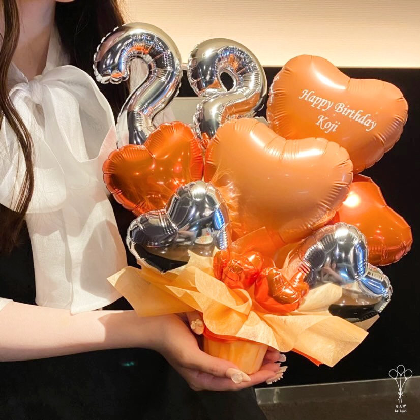 アシンメトリー ナンバー バルーンギフト バルーンブーケ 開店祝い  