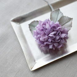 【布花】小さな紫陽花のコサージュ（ピンクパープル）/一点物 7枚目の画像