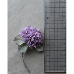 【布花】小さな紫陽花のコサージュ（ピンクパープル）/一点物 9枚目の画像