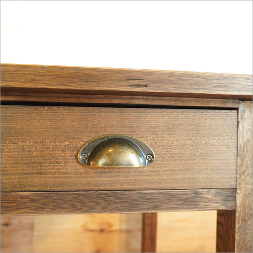 ヴィンテージ 古家具 無垢材 木製ワークデスク 作業台 古道具 ビンテージ アンティーク 作業台 作業机 欅 無垢材 昭和レトロ 家具 机 店舗