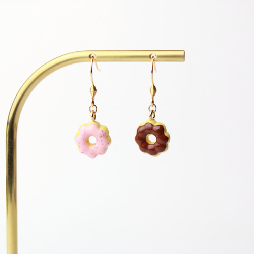 選べる10種】ミニチュアドーナツ （Sサイズ） ピアス / イヤリング