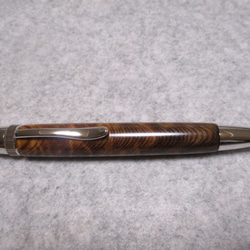 神代屋久杉瘤 黒油木 トラ杢 ガラスコート仕上げ 回転式ロング