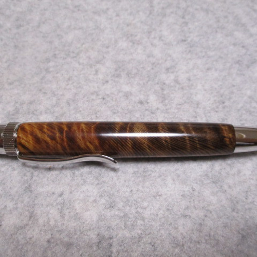 神代屋久杉瘤 黒油木 トラ杢 ガラスコート仕上げ 回転式ロング