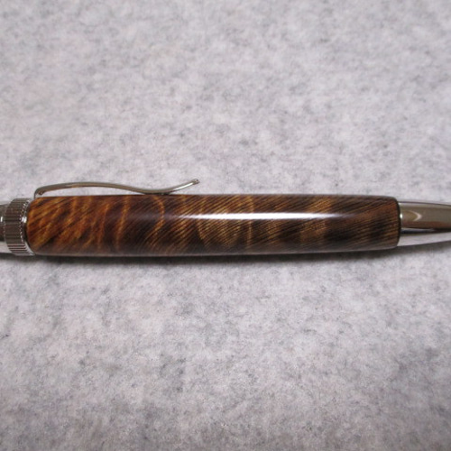 神代屋久杉瘤 黒油木 トラ杢 ガラスコート仕上げ 回転式ロング