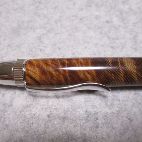 神代屋久杉瘤 黒油木 トラ杢 ガラスコート仕上げ 回転式ロング