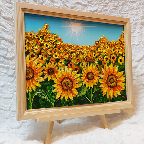 油絵 絵画【太陽とひまわり畑】 絵画 HR 通販 14518095 油絵 絵画【太陽とひまわり畑】 絵画 HR 通販 14518095