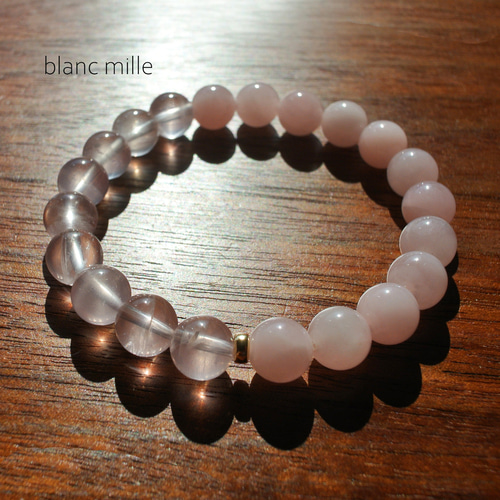 高品質 ヒマラヤ水晶 大玉 ブレスレット ヒマラヤピンククォーツ