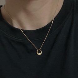 再販★Gold Moon necklace 3枚目の画像
