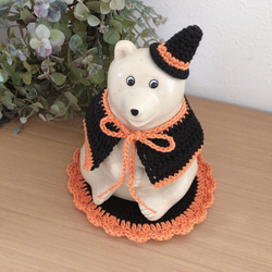 ハロウィンセット＊しろくま貯金箱小物 2枚目の画像