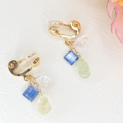 14KGF】ラブラドライトピアス(No.986P) ピアス（フック・チェーン） le