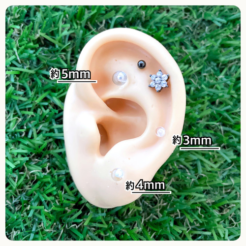 サフィレット⭐︎スタッドピアス ピアスメンズ 多角形スタッドピアス 純銀製 ピアス メンズ