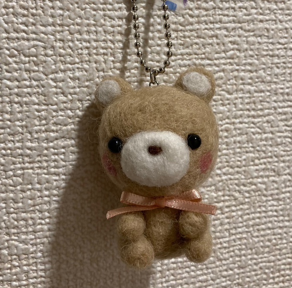 【ご依頼品】ピンクリボンのクマちゃん 1枚目の画像