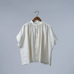 【wafu/亞麻襯衫】令人興奮的舒適親膚襯衫/檸檬雪紡t013f-lmc1 第10張的照片