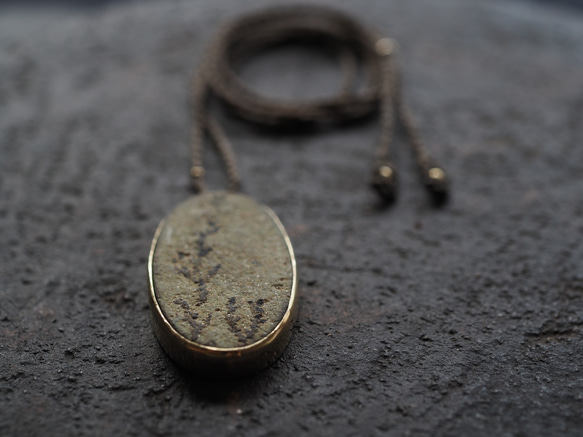 dendrite brass necklace (usugiri) 9枚目の画像