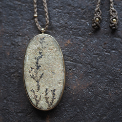 dendrite brass necklace (usugiri) 2枚目の画像