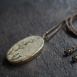 dendrite brass necklace (usugiri) 8枚目の画像