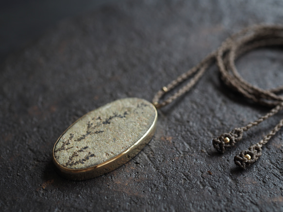 dendrite brass necklace (usugiri) 8枚目の画像