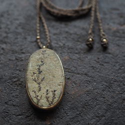 dendrite brass necklace (usugiri) 6枚目の画像