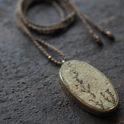 dendrite brass necklace (usugiri) 7枚目の画像