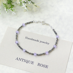 ❮再販×4❯ アンティークNo.22★フランス製アンティークビーズ  ブレスレット　 3枚目の画像