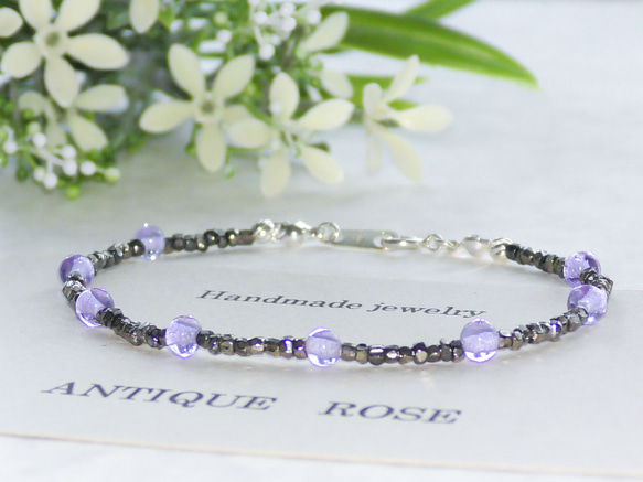 ❮再販×4❯ アンティークNo.22★フランス製アンティークビーズ  ブレスレット　 2枚目の画像