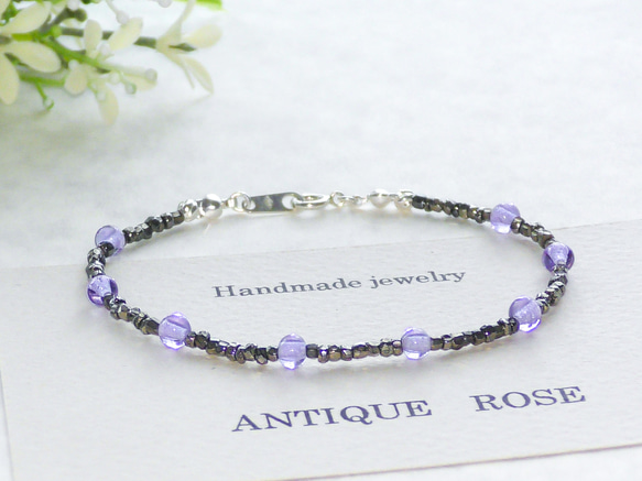 ❮再販×4❯ アンティークNo.22★フランス製アンティークビーズ  ブレスレット　 7枚目の画像