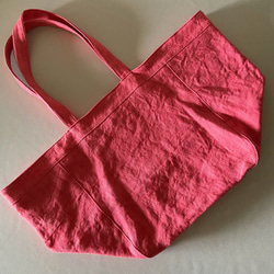canvas linen bag (cherry pink) 11枚目の画像