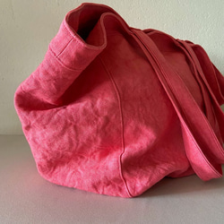 canvas linen bag (cherry pink) 6枚目の画像