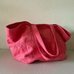 canvas linen bag (cherry pink) 7枚目の画像