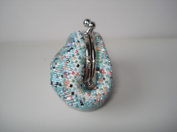 Beaded Purse --Blue Green Mix-- (Petite) 内布：Cathy 2枚目の画像