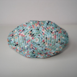 Beaded Purse --Blue Green Mix-- (Petite) 内布：Cathy 3枚目の画像