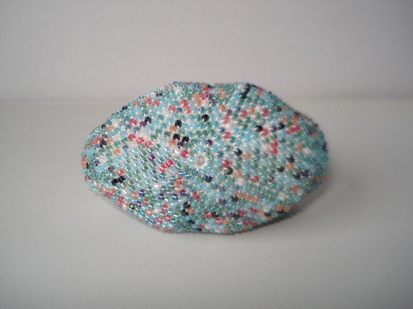 Beaded Purse --Blue Green Mix-- (Petite) 内布：Cathy 3枚目の画像