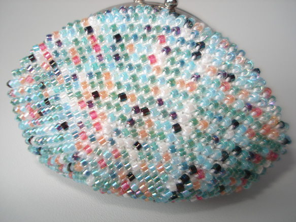 Beaded Purse --Blue Green Mix-- (Petite) 内布：Cathy 4枚目の画像