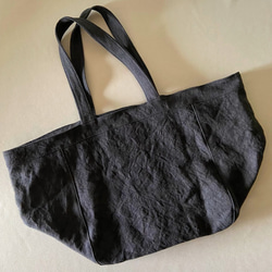 canvas linen bag (navy black) 11枚目の画像