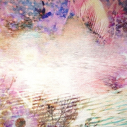 「花と光の楽園」Ａ５サイズ　キャンバスプリント　アート　インテリア　幻想的　神秘的　光　花　自然　キャンパス　コンパクト 5枚目の画像