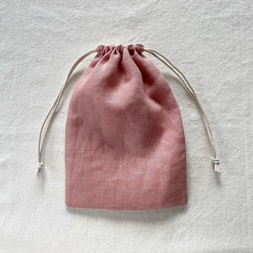 専用★ラスト✳︎ハンドメイド✳︎ 巾着　リネン生地　さくらんぼ刺繍 専用☆ラスト✳︎ハンドメイド✳︎ 巾着 リネン生地 さくらんぼ刺繍