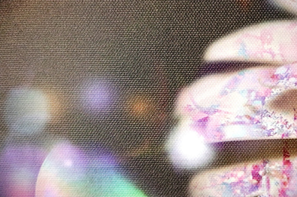 「光のさすほうへ」Ａ５サイズ　キャンパスプリント　アート　インテリア　自然　花　光　虹　神秘的　幻想的　コンパクト 7枚目の画像