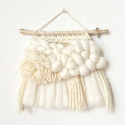 [獨一無二的物品] 編織掛毯“牛奶色掛毯。 C&#39;。” 第3張的照片