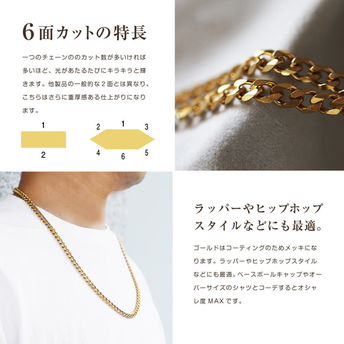 幅3mm 喜平チェーン 喜平ネックレス ごつめ 太め 重厚 サージカル 