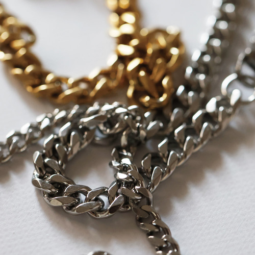 幅5mm 喜平チェーン 喜平ネックレス ごつめ 太め 重厚 サージカル