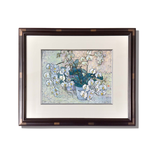 ジークレー版画 ミックスフラワー 3/100エディション A3サイズ 額付き