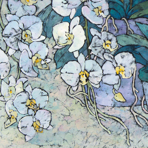 君子之品】不透明水彩 ジークレー・オリジナル版画 変形F3サイズ