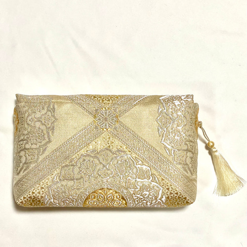 フォロー割・新品】 和装 クラッチバッグ 西陣織 本金 正絹 金襴
