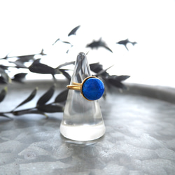 景泰藍九月生日石戒指～藍寶石～ 第1張的照片
