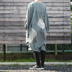 【SALE】絞り染めチュニック ポンチョ コットン100 100 Dyed Tunic Cotton　one－piec 10枚目の画像