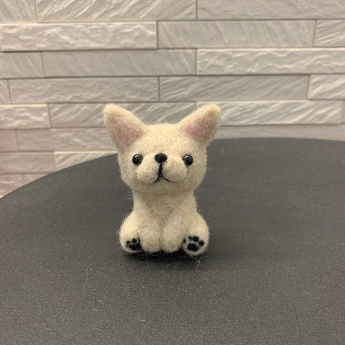 フレンチブルドッグ マスコット 羊毛フェルト 羊毛フェルト ゆー 通販