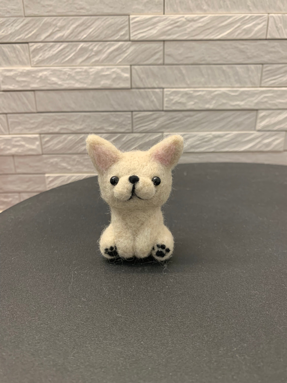 フレンチブルドッグ マスコット 羊毛フェルト 羊毛フェルト ゆー 通販