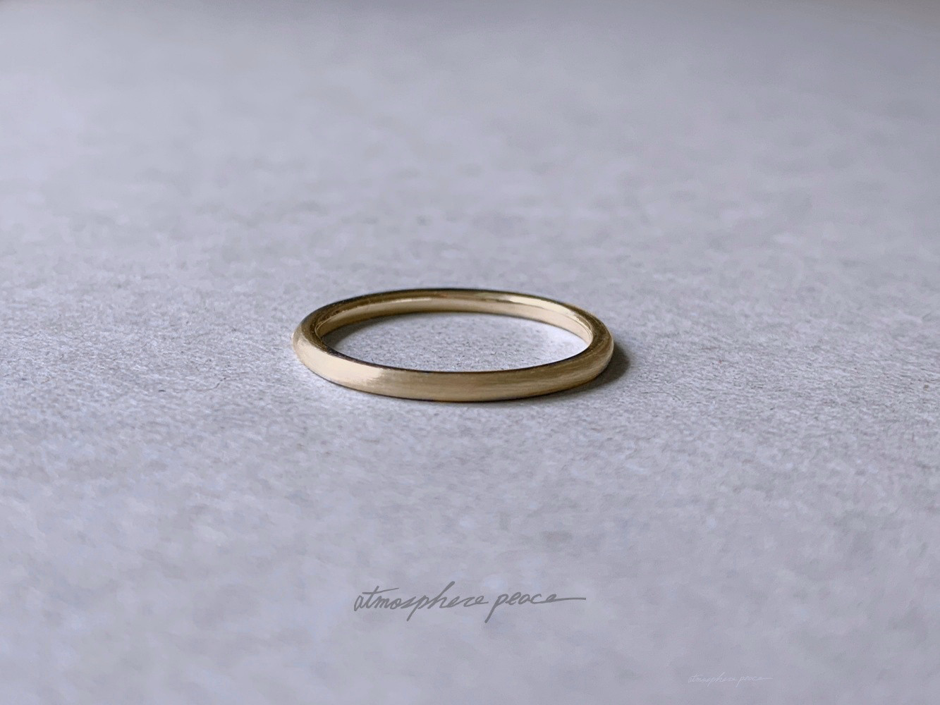 【K18】Yours_Round: Ring(1.5mm)