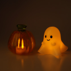 《Halloweenセット》カボチャランタン&オバケランプ 2枚目の画像