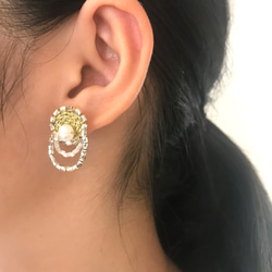 queen earrings 女王の耳飾り 刺繍ピアスorイヤリング 7枚目の画像